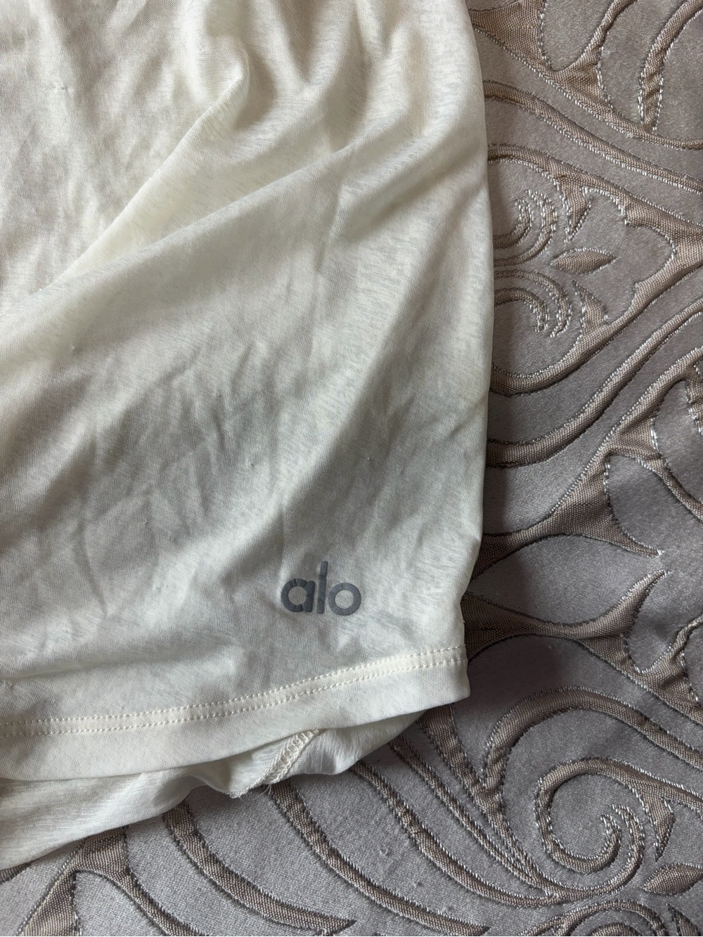 ALO Yoga Cream Racerback Tank - Picture 2 of 2